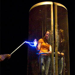 Faraday cage (©Antoine Taveneaux)