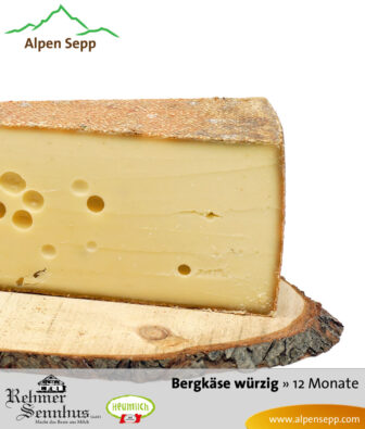 12-month-old spicy mountain cheese by Alpen Sepp