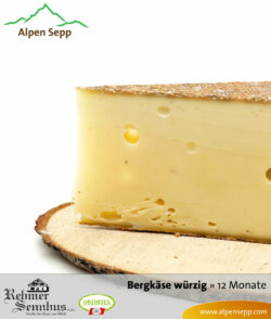 12-month-old spicy mountain cheese by Alpen Sepp