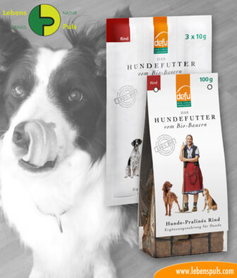 defu BIO dog snacks: chewing sticks and pralines