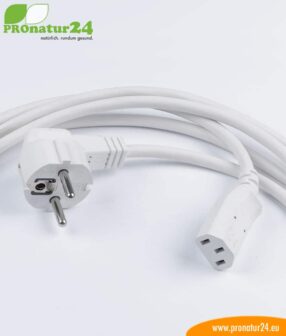 Shielded cold appliance connection cable, 3 meters, white