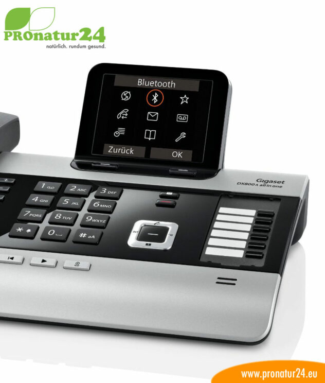 GIGASET DX800A telephone, wired, low-radiation ECO DECT +, ISDN, VoIP, answering machine