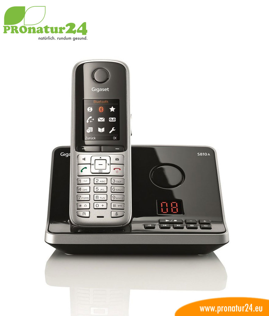 ▷ GIGASET S810A cordless telephone with answering machine, low-radiation  with ECO-DECT