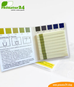 99 test strips for checking the pH value between 5.2 and 7.6