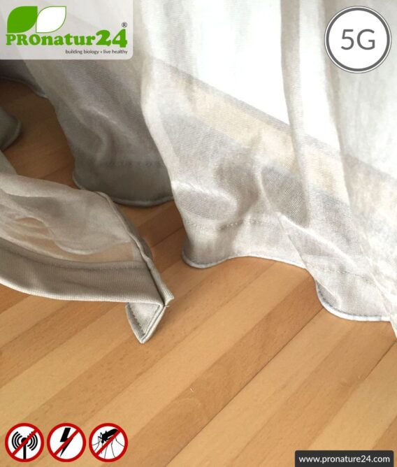 Shielding canopy Electrosmog PRO all inclusive. Box double bed (grand king size) set. Shielding radio up to 50 dB. Earthable. Effective against 5G!