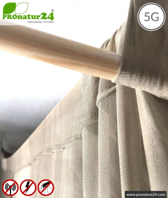 Shielding canopy Electrosmog PRO all inclusive. Box double bed (grand king size) set. Shielding radio up to 50 dB. Earthable. Effective against 5G!