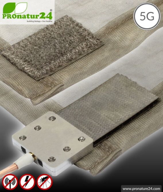 Shielding canopy Electrosmog PRO all inclusive. Box double bed (grand king size) set. Shielding radio up to 50 dB. Earthable. Effective against 5G!