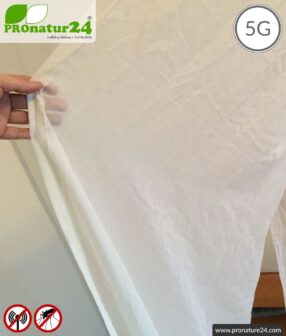 Shielding canopy electrosmog WIFI. Shielding radio up to 38 dB. Groundable. 5G ready!