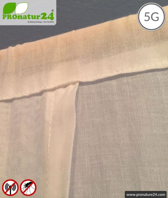 Shielding canopy electrosmog WIFI. Shielding radio up to 38 dB. Groundable. 5G ready!