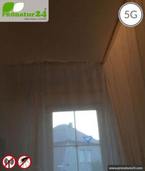 Shielding canopy electrosmog WIFI. Shielding radio up to 38 dB. Groundable. 5G ready!