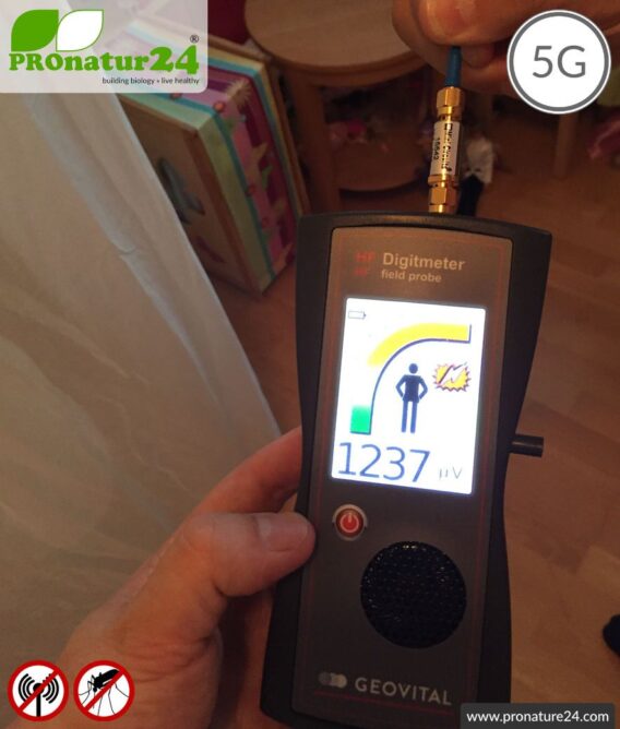 Shielding canopy electrosmog WIFI. Shielding radio up to 38 dB. Groundable. 5G ready!