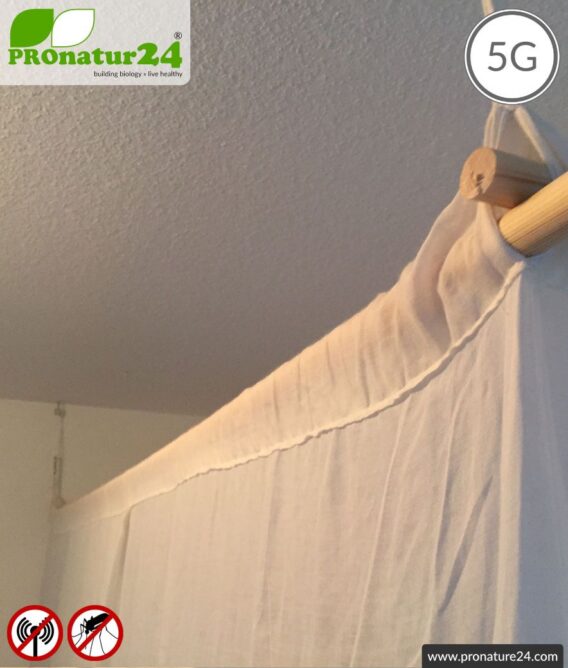 Shielding canopy electrosmog WIFI. Shielding radio up to 38 dB. Groundable. 5G ready!