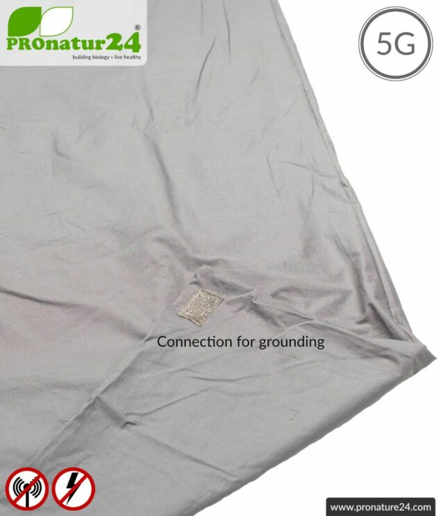 Shielding sleeping bag SET Electrosmog PRO all inclusive. Protection against electrosmog HF (up to 41 dB) for on the way. Groundable. Effective against 5G!