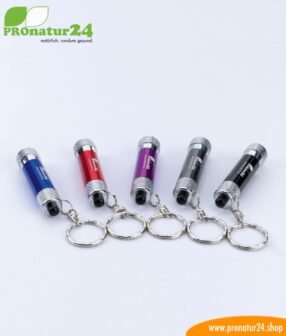 LED flashlight for trouser pockets and key rings