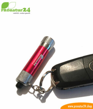 LED flashlight for trouser pockets and key rings