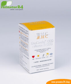 WHC UnoCardio ® 1000 + Vitamin D 1000 | OMEGA-3 fatty acids | 60 softgels