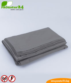 Blanket TDG for relaxation with HF electrosmog attenuation (up to 35 dB) and LF attenuation, can be grounded