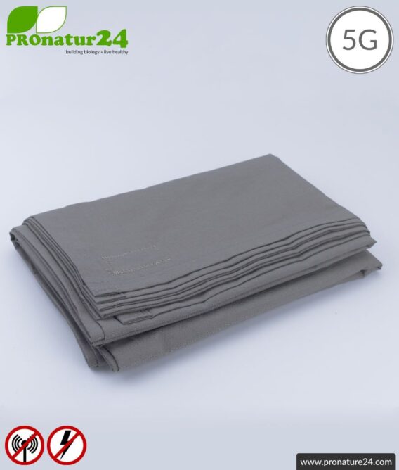 Shielding blanket TDG with protection against HF electrosmog up to 41 dB (WLAN, mobile phone). Earthable. Effective against 5G!