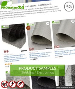 References, Testimonials, Credentials 16 Samples of shielding material | up to 3 material samples for free