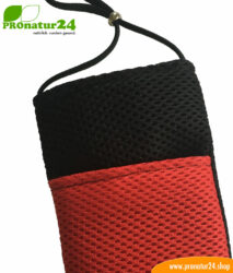 cell phone cover ewall radiation protection front detail black red pronatur24 884