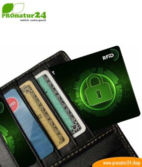 RFID NFC blocker card. Protective card & jammer / data protection for your cards in purses, wallets, and card cases