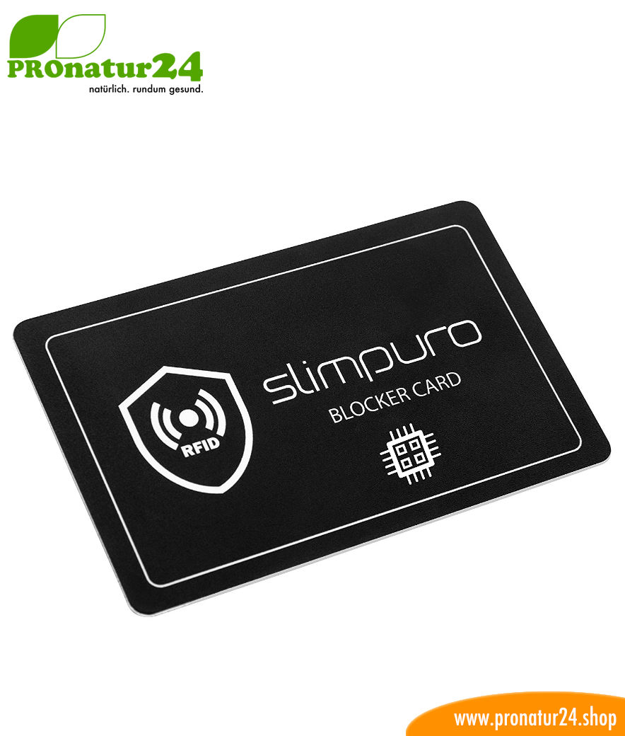 RFID NFC blocker card. Protective card & jammer / data protection for your  cards in purses, wallets