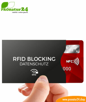 RFID NFC protective covers / data protection for credit cards, identity cards, EC cards, bank cards, and passports