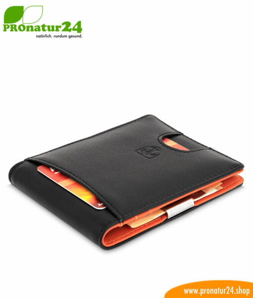 Wallet with RFID NFC protection included for credit cards, EC cards, etc. For men and women
