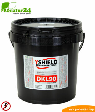 5-liter DKL90 dispersion glue by YSHIELD. Electrically conductive for LF electric fields.