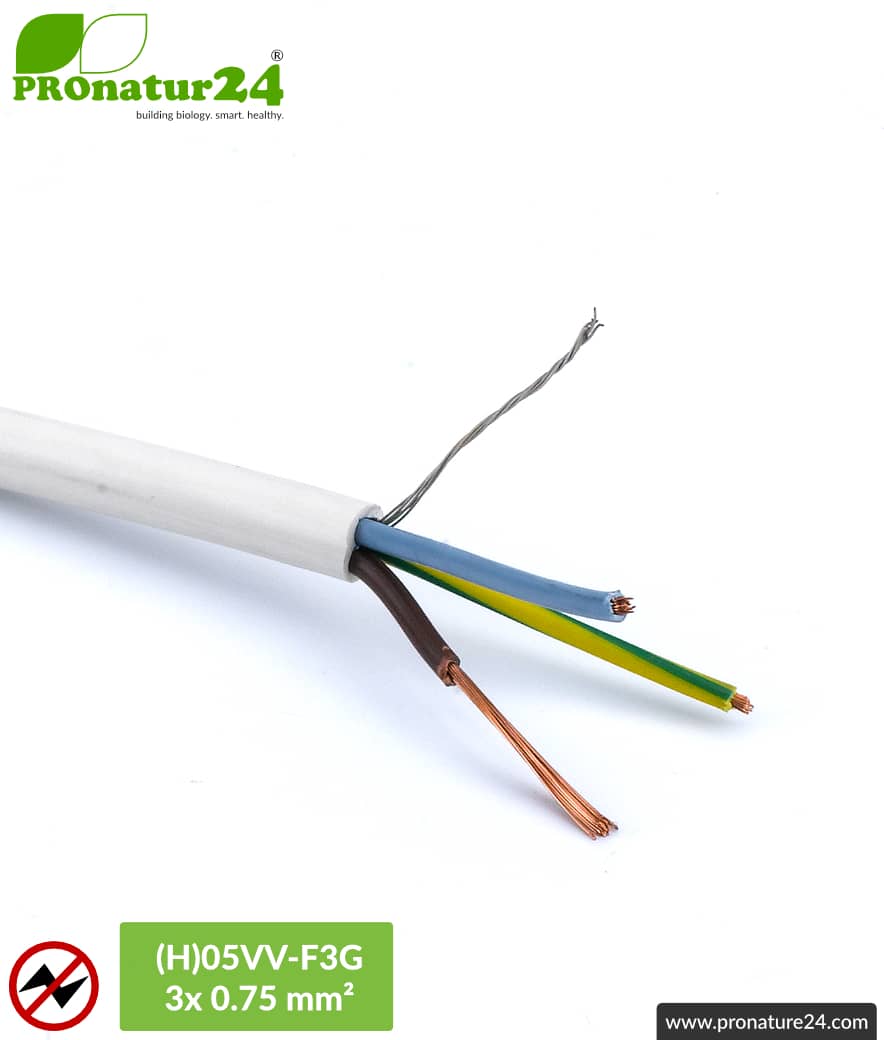 ▷ (H)05VV-F3G shielded flexible electric cable