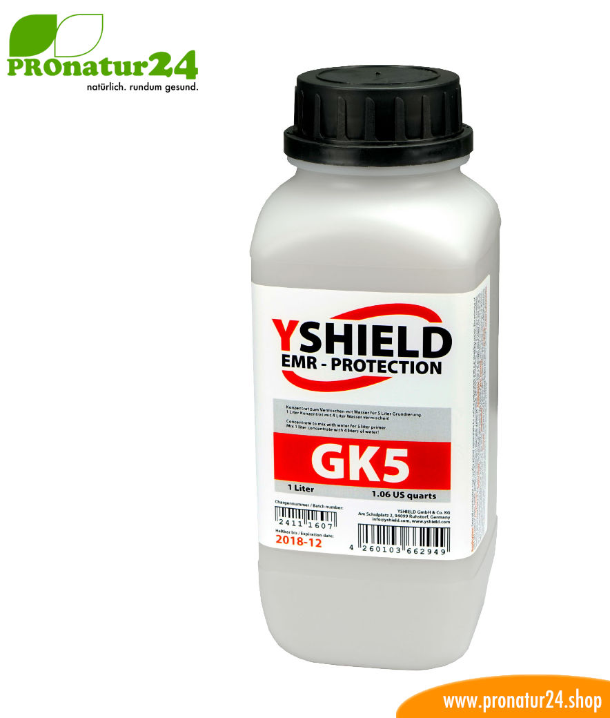 GK5 primer concentrate by YSHIELD. Surface preparation for shielding paints.