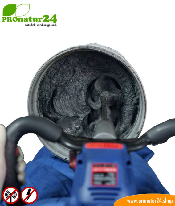 DRY69 powdered shielding plaster by YSHIELD. HF attenuation of up to 70 dB. LF grounding mandatory.