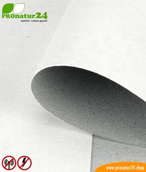 YCF 60-100 shielding wallpaper. Up to 60 dB protection against HF electrosmog (LTE, GSM, DECT, WLAN, …) and LF (power supply).