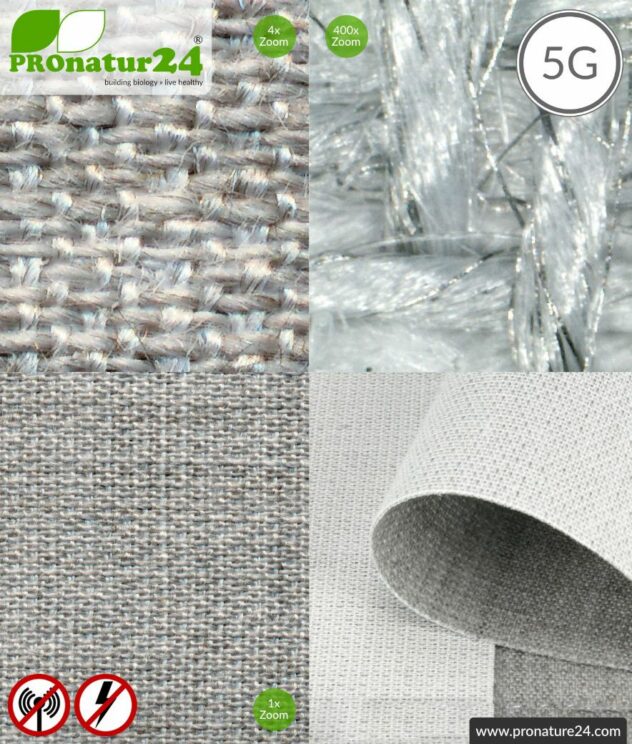 STEEL TWIN shielding fabric for flooring underlays and curtains. HF shielding up to 41 dB, groundable. Effective against 5G!