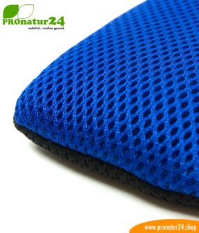 Cell phone cover and case eWall with radiation protection, 3-in-1 function, reversible, black-blue