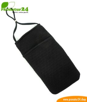 Cell phone cover and case eWall with radiation protection, 3-in-1 function, reversible, black-blue