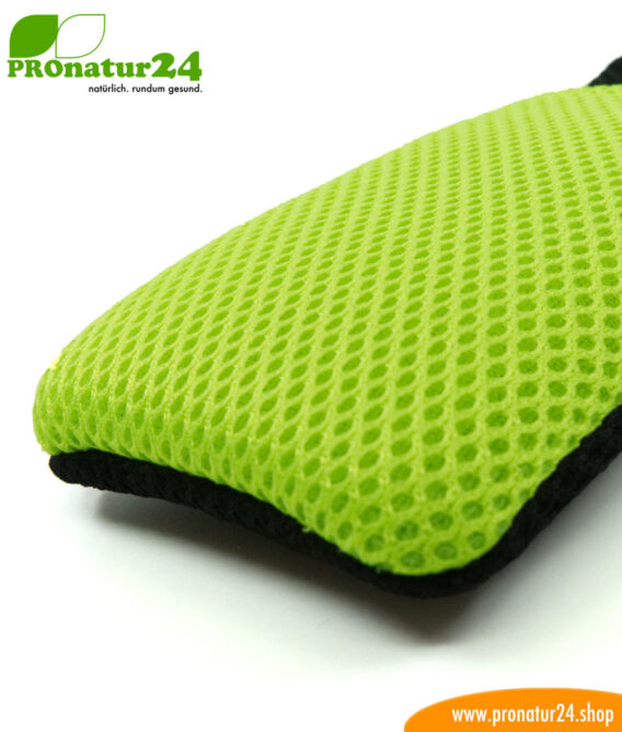 Cell phone cover and case eWall with radiation protection, 3-in-1 function, reversible, black-green