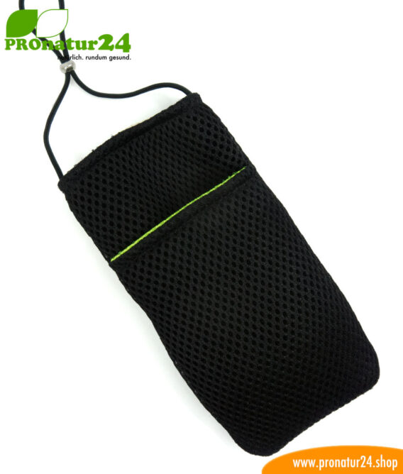 Cell phone cover and case eWall with radiation protection, 3-in-1 function, reversible, black-green