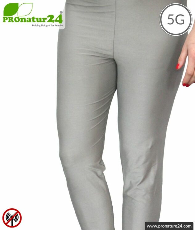 Screening long trousers (underpants). Protection up to 50 dB against HF electrosmog (mobile phones, WIFI, LTE) for electro-sensitive people. Effective against 5G!