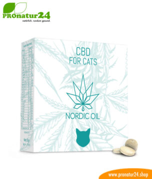 CBD TREATS for CATS and KITTENS. Feed supplement in the form of tablets for the cat. 130 mg of CBD in 100 lozenges. Without THC. 1 CBD DELICACIES for cats and kittens. Feed supplement in the form of tablets for the cat. 130 mg of CBD in 100 lozenges. Without THC.