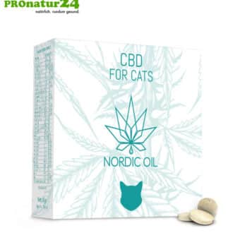 CBD TREATS for CATS and KITTENS. Feed supplement in the form of tablets for the cat. 130 mg of CBD in 100 lozenges. Without THC.