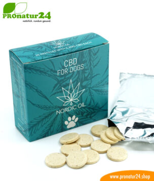 CBD TREATS for DOGS and PUPPIES. Feed supplement in the form of tablets for dogs. 176 mg CBD in 55 lozenges. Without THC. 9 CBD DELICACIES for dogs and puppies. Feed supplement in the form of tablets for dogs. 176 mg CBD in 55 lozenges. Without THC.