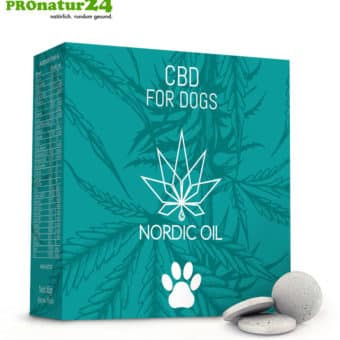 CBD TREATS for DOGS and PUPPIES. Feed supplement in the form of tablets for dogs. 176 mg CBD in 55 lozenges. Without THC.
