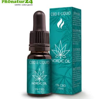 CBD E-LIQUID of cannabis plant with 1 % and 100 mg CBD, respectively. Without THC. For e-cigarettes and electric pipes. Suitable for nonsmokers!