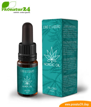 CBD E-LIQUID of cannabis plant with 3 % and 300 mg CBD, respectively. Without THC. For e-cigarettes and electric pipes. Suitable for nonsmokers! 12 CBD E-LIQUID of cannabis plant with 3 % and 300 mg CBD, respectively. Without THC. For e-cigarettes and electric pipes. Suitable for nonsmokers!