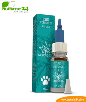 CBD HEMP OIL for DOGS and PUPPIES. Positive effect for dogs with 4% CBD proportion. Without THC. Biologically produced by Nordic Oil. 1 CBD hemp oil for DOGS and PUPPIES. Positive effect for dogs with 4% CBD proportion. Without THC. Biologically produced by Nordic Oil.