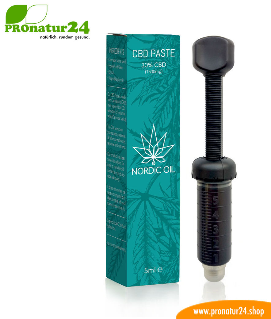 CBD PASTE cannabis plant with 30% CBD share. Without THC. Organic and vegan produced by Nordic Oil. 3 CBD PASTE cannabis plant with 30% CBD content. Without THC. Organic and vegan produced by Nordic Oil.