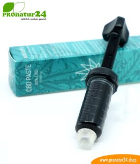 CBD PASTE cannabis plant with 30% CBD content. Without THC. Organic and vegan produced by Nordic Oil.