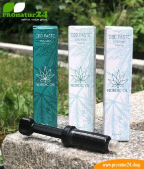 CBD PASTE from cannabis plant. Without THC. Organic and vegan produced by Nordic Oil.