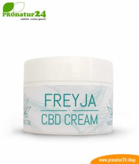 FREJYA CBD skin cream. Support and help with ECM (eczema / skin inflammation) also with the power of the cannabis plant. Without THC. Vegan.